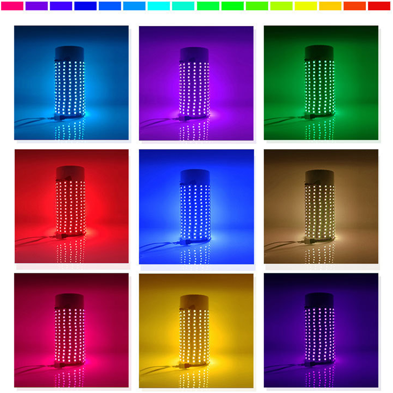 DC12V 16.4ft/5M 5050RGB Epoxy Waterproof Color Changing Flexible LED Light Strip Kit Music Sound Control Timing Light Strip